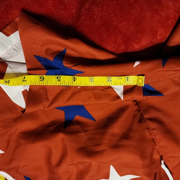 NWT MENS PATRIOTIC 2 front pocket one back pocket bathing swim trunks shorts MED - Picture 8 of 11